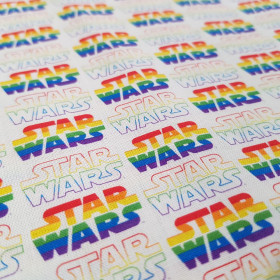 Algodón Star Wars Logos Arcoiris