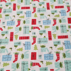 Cotton Star Wars Baby Yoda Christmas Socks