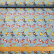 Cotton Paw Patrol Diving fabric - Licensed cotton fabric with drawings of the characters from the Paw Patrol series diving in the sea. The fabric measures between 140-150cm wide and its composition is 100% cotton.