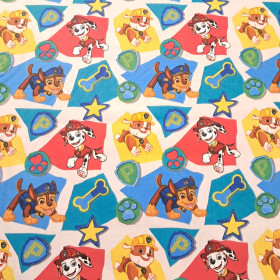 Algodón Patrulla Canina Escudos