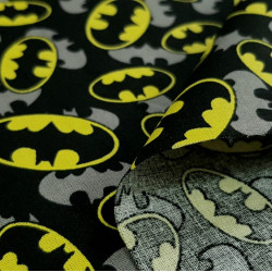 Cotton Batman Logo Shadow
