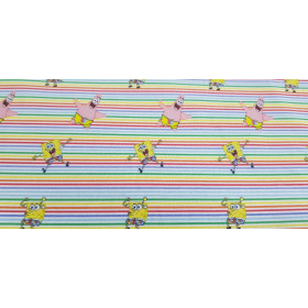 Algodón Bob Esponja Multi-rayas