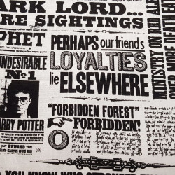 Cotton Harry Potter Newspaper