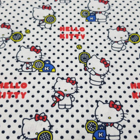 Cotton Hello Kitty Tennis Dots