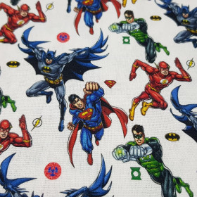 Cotton Justice League Characters Logos