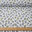 Algodón Minions Ladrones - Tela de algodón licencia con dibujos de los personajes Minions disfrazados de ladrones con la vestimenta en rayas negras y blancas. La tela mide 145cm de ancho y su composición 100% algodón.