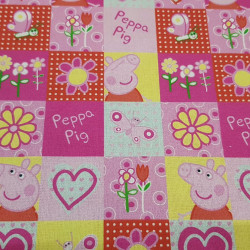 Cotton Peppa Pig Spring Squares