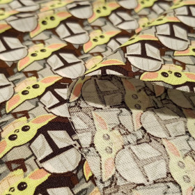 Algodón Star Wars The Mandalorian Baby Yoda Mosaico Algodón Star Wars The Mandalorian Baby Yoda Mosaico