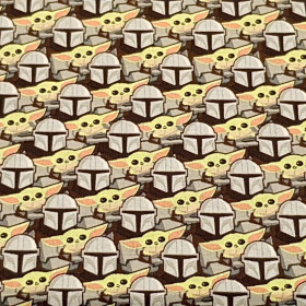 Algodón Star Wars The Mandalorian Baby Yoda Mosaico Algodón Star Wars The Mandalorian Baby Yoda Mosaico