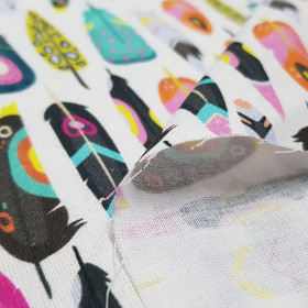 Cotton Colorful Feathers