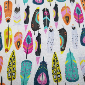 Cotton Colorful Feathers