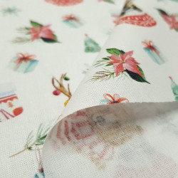 Algodón Navidad Animales con Bufanda Algodón Navidad Animales con Bufanda