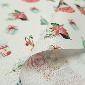 Algodón Navidad Animales con Bufanda Algodón Navidad Animales con Bufanda