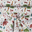 Cotton Christmas Winter Clothes fabric - Organic cotton fabric with drawings of winter clothes with a Christmas theme. The fabric is 150cm wide and its composition is 100% cotton.
