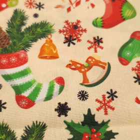 Algodón Navidad Calcetines Copos Hielo Algodón Navidad Calcetines Copos Hielo