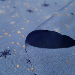 Christmas Cotton Stars Blue Tones Christmas Cotton Stars Blue Tones