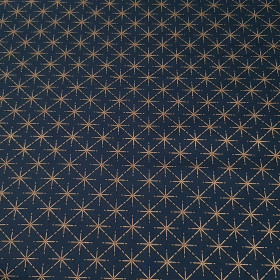 Christmas Cotton Stars Blue Tones