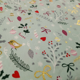 Algodón Navidad Bolas Adornos Estrellas Verde Algodón Navidad Bolas Adornos Estrellas Verde