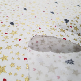 Algodón Navidad Estrellas Hielo Algodón Navidad Estrellas Hielo