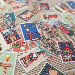 Algodón Navidad Postales Adornos