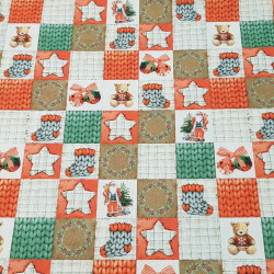 Algodón Navidad Patchwork Kenai