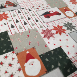 Algodón Navidad Patchwork Jackson