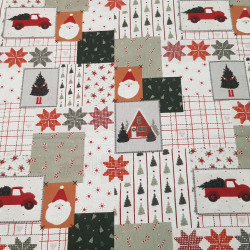 Algodón Navidad Patchwork Jackson