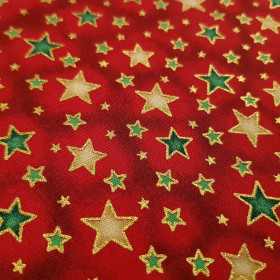 Cotton Christmas Stars Lux Gold Cotton Christmas Stars Lux Gold