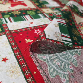 Tela Patchwork Estampado Navidad | Flor De Pascua