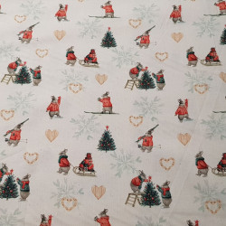 Cotton Christmas Rabbits Avon