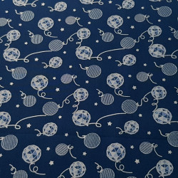 Cotton Christmas Balls Blue Mosaic Cotton Christmas Balls Blue Mosaic