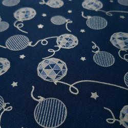 Cotton Christmas Balls Blue Mosaic Cotton Christmas Balls Blue Mosaic