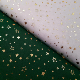 Algodón Navidad Estrellas Brillantes Dorado Algodón Navidad Estrellas Brillantes Dorado