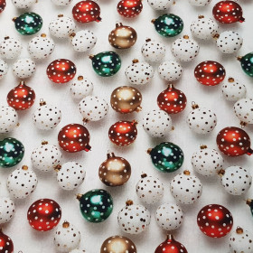 Algodón Navidad Bolas Efecto 3D Algodón Navidad Bolas Efecto 3D