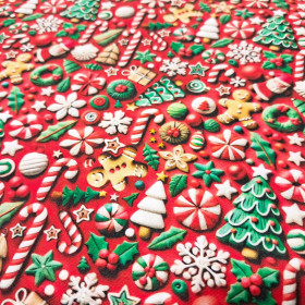 Algodón Navidad Adornos Efecto 3D