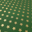 Cotton Christmas Golden Stars fabric Cotton Christmas Golden Stars fabric - Christmas cotton fabric with drawings of golden stars on various backgrounds to choose from. A fabric that can be combined with other colors and create a warm atmosphere for Christmas. The composition of the fabric i
