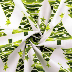 Algodón Navidad Abetos Verdes Algodón Navidad Abetos Verdes