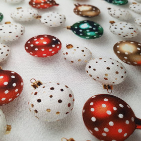 Algodón Navidad Bolas Efecto 3D Algodón Navidad Bolas Efecto 3D