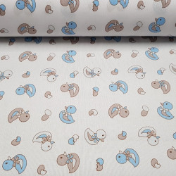 Pique Ducklings Blue Gray