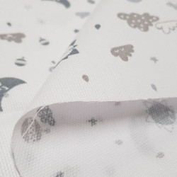 Piqué Lunas Nubes Globos Piqué Lunas Nubes Globos