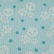 Pique Moons Stars fabric - Beautiful childish pique fabric with drawings of moons, stars and white dots on a mint green background. It is a very appropriate fabric for baby lullabies, changing tables, bibs, bags and many more children's accessorie