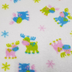 OUTLET Coral Fleece Reindeer