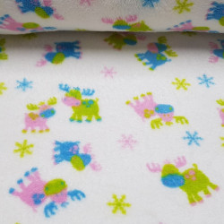 OUTLET Coral Fleece Reindeer