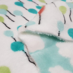 Polar Coralina Doble Cara Globos y Nubes