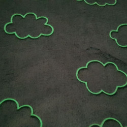 Coral Fleece Neon Clouds