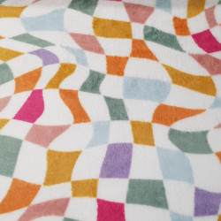 Coral Fleece Colour Shapes