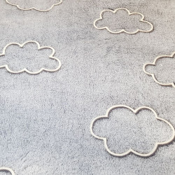 Coral Fleece Neon Clouds