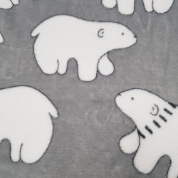 Coral Fleece Polar Bears