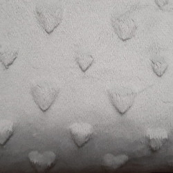 Fleece Minky Hearts