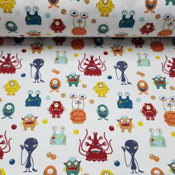 Punto Algodón Marcianos Burbujas